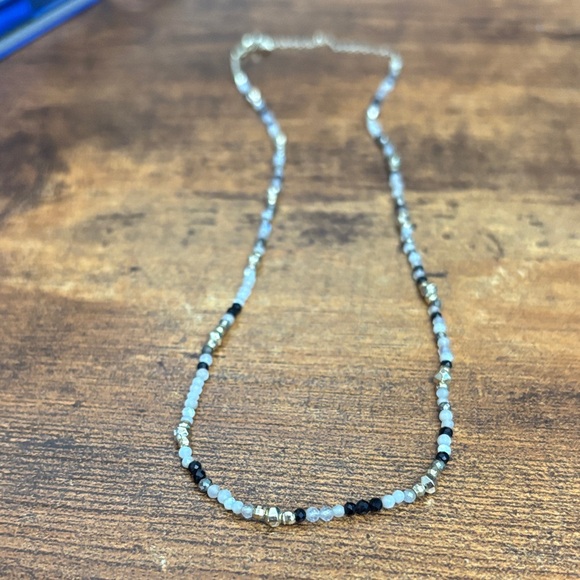 Kendra Scott Britt Black, White, and Gold Choker - Picture 1 of 4